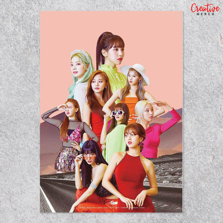 TWICE Kpop Girl Group HD Poster Print A4 size (21x30cm) by Creative ...
