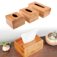 SL Creative Bamboo Napkin Box Tissue Paper Storage Holder Kitchen Restaurant Storage Organization Eco-Friendly Household Decor