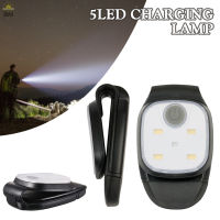 RAI LED Clip Lamp Clip On Camping Lamp Rechargeable Hand-free Head Torches Small Portable Waterproof Jogging Lamp