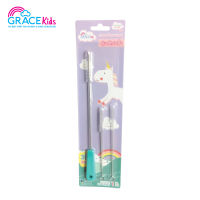 Grace Kids แปรงล้างหลอด เซท 3 ชิ้น (สีฟ้า-สีชมพู)