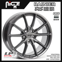 [ส่งฟรี] ล้อแม็ก NICHE แท้ รุ่น RAINIER ขอบ19" 5รู112 สีMatteAnthracite หน้า8.5" หลัง9.5" Road Wheels จาก USA จำนวน 4 วง