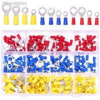 ✾○☍ 240 Piece Insulated End Ring Wire Crimp Connector Crimp Terminal Set Yellow Blue Red