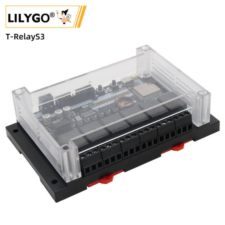 lilygo-esp32-s3-6-way-relay-development-board-esp32-s3-wroom-1u-โมดูลไร้สาย-wifi-bluetooth-ขยาย-lcd-display