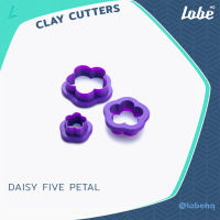 5 Petal Flower Shape Clay Cutter/ Clay Tools/ Polymer Clay Cutter/ แม่พิมพ์กดดินโพลิเมอร์รูปทรงดอกไม้5กลีบ/ แม่พิมพ์กดดินโพลิเมอร์ทำต่างหู