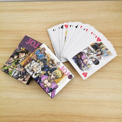 【YF】 Anime Cartoon JoJos Bizarre Adventure Cosplay Board Game Cards Hardcover Poker Toy Gift With Box