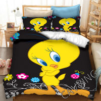 Tweety Bird 3D Printed Bedding Set Duvet Covers &amp; Pillow Cases Comforter Quilt Cover Queen Bedding Set (USEUAU Sizes) F01