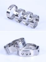 10Pcs 6.5mm-11.8mm Stainless Steel 304 Single Ear Hose Clamps HW179