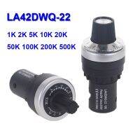 LA42DWQ-22 1K 2K 5K 10K 20k 50k 100K 500k Pots Rotary Potentiometer 22mm Diameter Converter Governor Inverter Resistance Switch