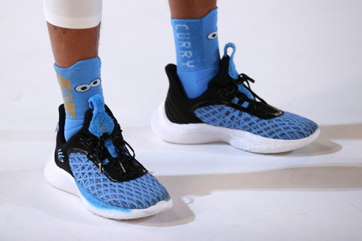 Under Armour Curry Flow 9 Grade School - Blue Black Colorway Basketball 