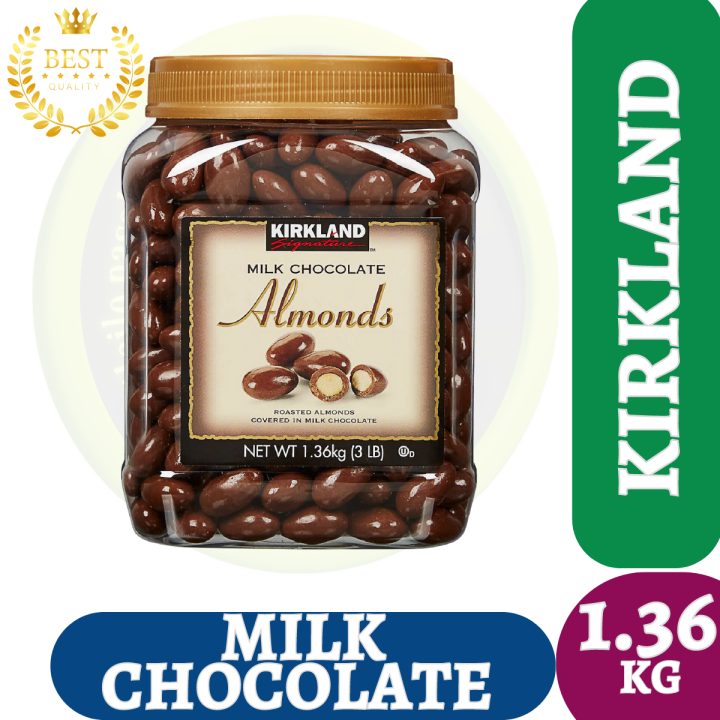 Kirkland Milk Chocolate Almonds 1.36kg Lazada PH
