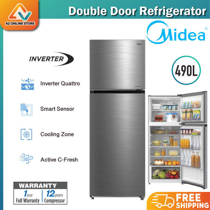 midea 340l fridge