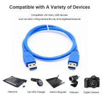 USB 3.0 Male to Male Extension Cable AM TO AM 30cm 50cm 1m 5Gbps Support Data Transmission Cable For Hard Disk Extender