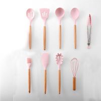 QTCF-Silicone Kitchen Cooking Utensils Tools Set Non-stick Spatula Shovel Baking Kitchenware Cookware Kitchen Accessories Gadgets