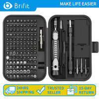 Brifit ชุดไขควงพรีซิชั่น รุ่นใหม่ 130 in 1 ไขควง Kit พร้อม 120 ไขควงบิต (117 PCS 28 มม. 3 PCS 35 มม.) ชุดเครื่องมือซ่อมแซมพร้อมแม่เหล็กสำหรับสมาร์ทโฟนเครื่องใช้ในครัวเรือน