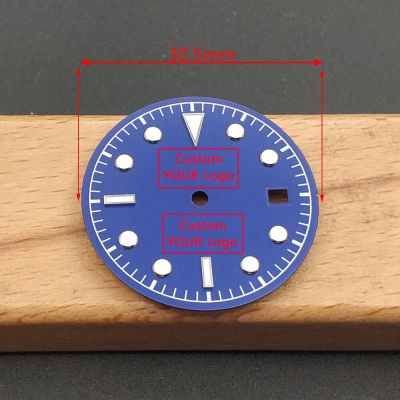30.5MM Sterile Dial Luminous Fit For Miyota 8215 821A ETA2836 Dg 2813Automatic Movement Watch Timepiece Part Custom Logo DIY