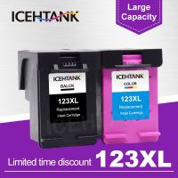 ICEHTANK Replacement For HP 123 123XL Black Ink Cartridge For HP Deskjet 2130 1110 2133 2134 3630 3632 3637 Printer IP123 Ink Cartridges