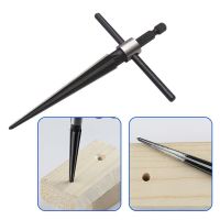 iho□  3-13mm Pin Hole Hand Held Reamer T Handle Tapered 6 Fluted Chamfer Bit Reaming Woodworker Core Cutting