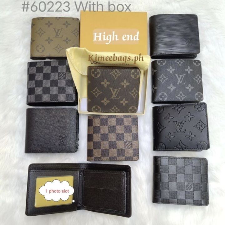 60223 New print leather mens wallet (With box)