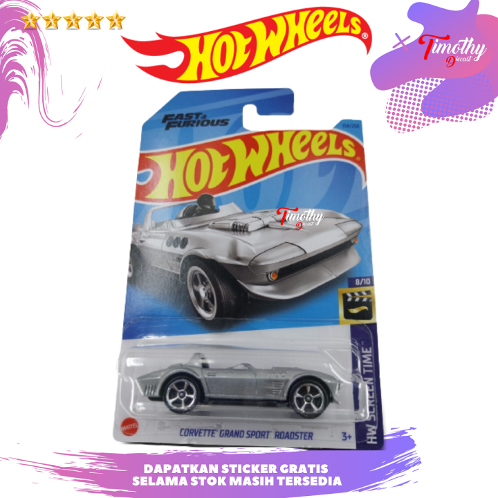 Hot Wheels Fast & Furious Corvette Grand Sport – 1:64 Modellauto, 8 Cm, Aus Druckguss