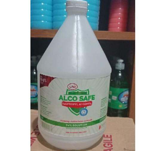 Alco Safe Isopropyl Alcohol Solution Gallon Lazada Ph