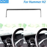 สำหรับ Hummer H2 2003-2007คาร์บอนไฟเบอร์ Dashboard Speedometer แผง Surround Trim Strip อุปกรณ์ตกแต่งภายในรถยนต์ Sticker