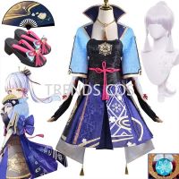 Game Genshin Impact Kamisato Ayaka Cosplay Costume Ayaka Outfit Fan Dress Wig Cosplay Anime For Halloween Role Play Comic Con