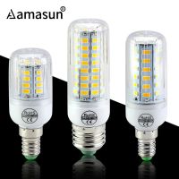 【❉HOT SALE❉】 mian885 โคมไฟไฟสปอตไลท์สูง Lamparas Smd5730 Smd Lampada โคมไฟ Led E14 220V Bombillas หลอดไฟ Led แสงเทียน E27หลอดไฟ Led