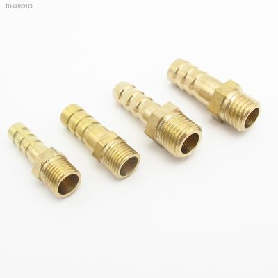 ℗ 4mm 6mm 8mm 10mm 12mm OD Hose Barb x M8 M10 M12 M14 M16 M18 Metric Male Thread Brass Pipe Fitting Connector Adapter Splicer