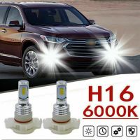 หลอดไฟไฟตัดหมอก LED 5202 H16 2X ซ่อนสีขาวสำหรับ Chevy Colorado 2015-2021 Silverado 2500 3500 HD 2007-2019 Tahoe 07-2015หิมะถล่ม