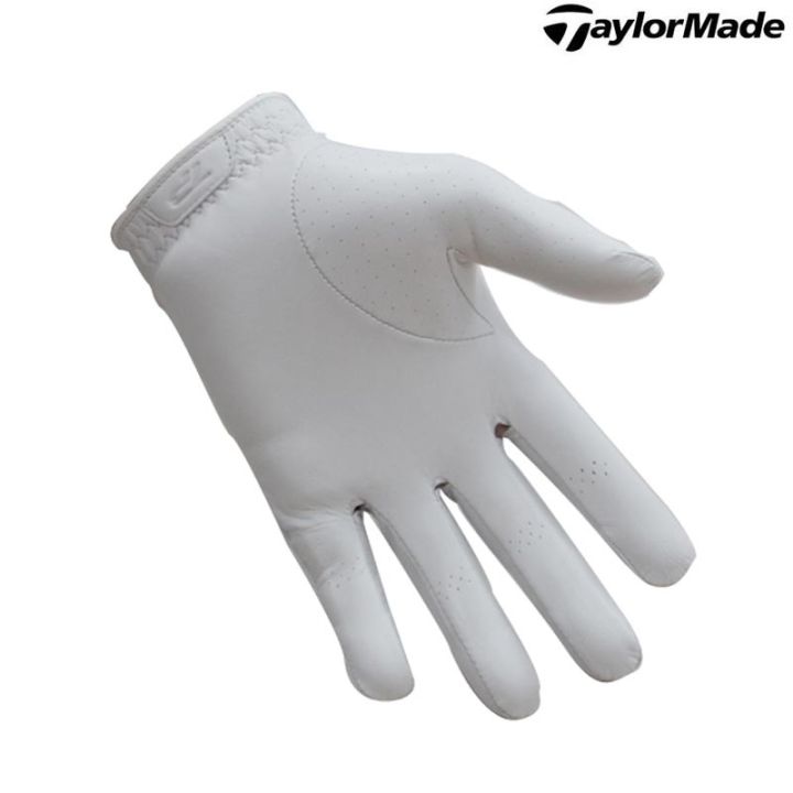 กอล์ฟ-taylormade-หนัง-lambskin-สำหรับผู้ชาย-ถุงมือมืออาชีพ-taylormade-ระบายอากาศได้กันลื่นซ้าย