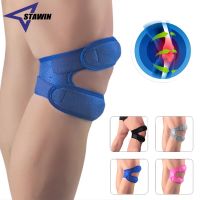 1 PC Sport Kneepad Double Patellar Knee Strap Adjustable Anti-Slip Knee Support Open Knee Wrap Band for Injury Joint Pain Relief Towels