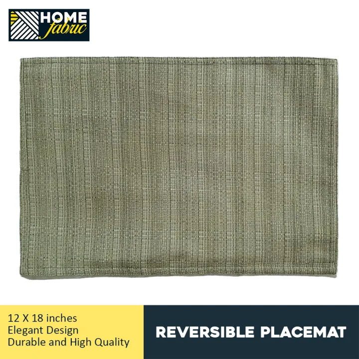 Simple Reversible Home Fabric Placemat 12 x 18 Inches Lazada PH