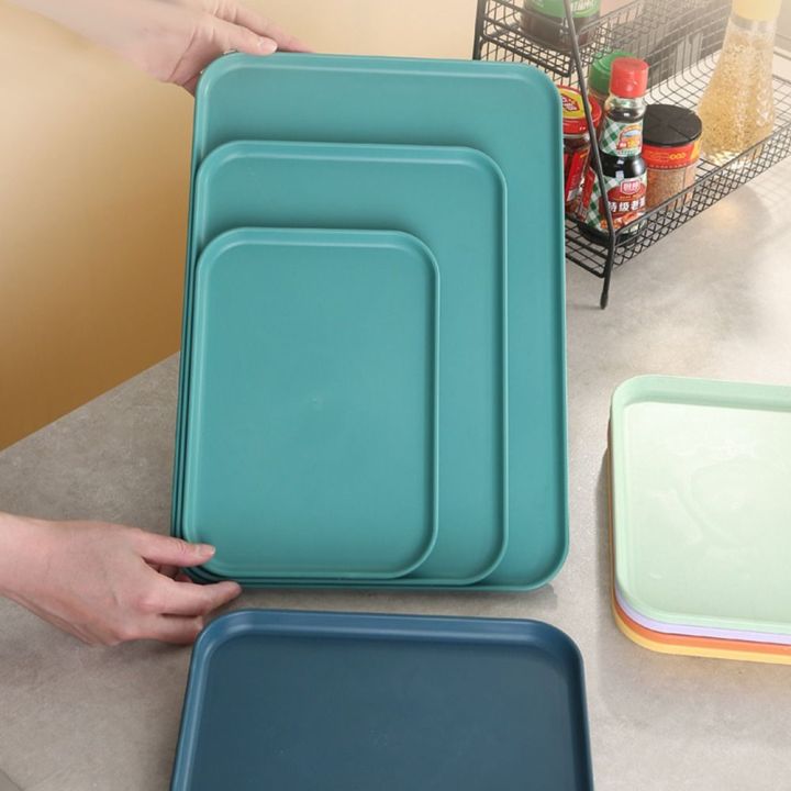 coordinate-สี่เหลี่ยมมุมฉาก-พาเลท-พลาสติกทำจากพลาสติก-หลายสี-กระทะขนมปังอาหาร-นอร์ดิก-ถาดใส่ของ-เครื่องใช้ในครัว