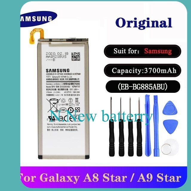 แบตเตอรี่-สำหรับ-samsung-galaxy-a8-star-a9-star-sm-g885f-g8850-g885y-eb-bg885abu-3700mah