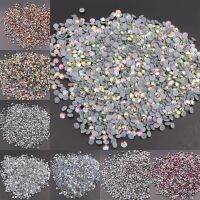 White Clear AB Hotfix Rhinestone High Quality Hot Fix Crystals Iron-on Glass Diamond Strass For Garment Headbands