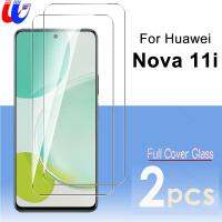 2ชิ้นสำหรับ11i Huawei Nova 4G คลุมทั้งหมดกระจกนิรภัยป้องกัน Hauwei Huawey Nova11i 11 I 6.8 MAO-LX9 2023ฟิล์มปกป้องหน้าจอคลาส