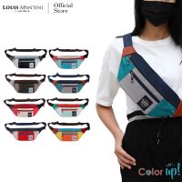 Louis Montini (Color Up) กระเป๋าคาดอก Belt bag for unisex กระเป๋าสะพายพาดลำตัว ผู้ชาย-ผู้หญิง nylon bag BCG08