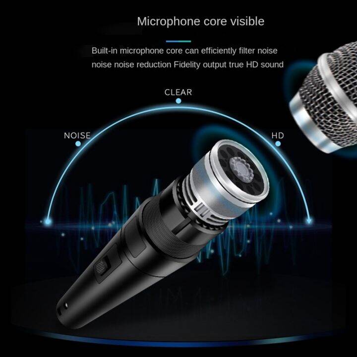 karaoke-microphone-mic-handheld-dynamic-wired-dynamic-microphone-clear-voice-for-karaoke-vocal-music-performanc