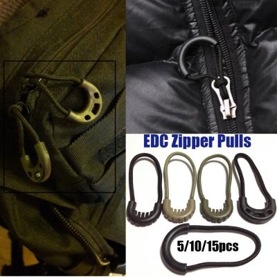 Clip Buckle Travel Clothing Suitcase Tent Backpack Ends Lock Zips Zipper Pull Zip Puller Replacement Cord Rope Pullers