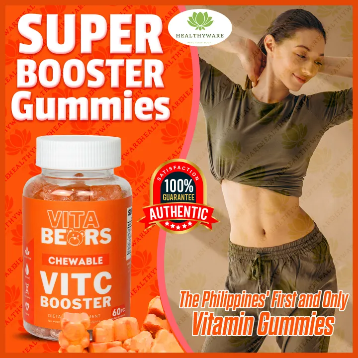 HEALTHYWARE VITABEARS CHEWABLE SUPERC BOOSTER GUMMIES WITH VITAMIN C