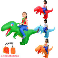 TOP☆Lolanta Baby Kids Inflatable Dinosaur T-REX Costume Toddler Halloween Birthday Gift Dress Up  Boys Girls Kindergarten Garden Performance Clothing