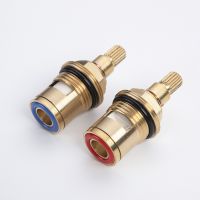 5Pcs High quality 1/2 quot; Copper Faucet Ceramic Valves Brass Tap Cartridge Clockwise Anti clockwise Bathroom Hardware Accessories