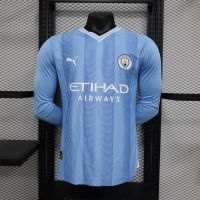 ❖☊✲ [Player Version] 2324 ใหม่ เสื้อเชิ้ตฟุตบอล แขนยาว ลาย Manchester City คุณภาพสูง