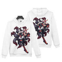 ใหม่ เสื้อกันหนาวลําลอง แขนยาว มีฮู้ด พิมพ์ลาย League of Legends Ahri 3D ทรงหลวม สไตล์ญี่ปุ่น แฟชั่นสําหรับผู้ชาย และผู้หญิง