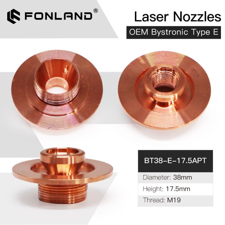 fonland-bystronic-e-type-3d-cutting-nozzles-adapter-diameter-38mm-h17-5mm-m19-round-bottom-for-fiber-laser-cutting-head-oem