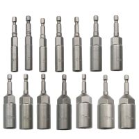 Driver Drill Hex Impact Socket Adapter Screwdrivers Bits Steel 80mm Length Screwdrivers Bits 6-19mm Quick Adapter