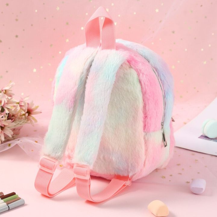 cute-plush-unicorn-backpacks-cartoon-backpack-girl-my-fashion-fur-backpacks-children-schoolbag-little-poney-book-bag