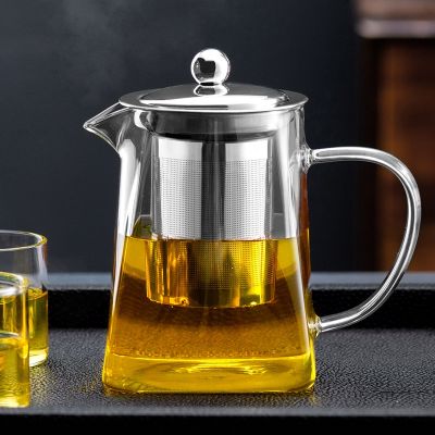 GIANXI Heat Resistant Glass Tea Pot Chinese Kung Fu Tea Puer Tea Tea Set High Quality Convenient Office Glass Teapot