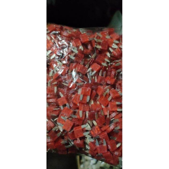 mini fuse pacific japan(red) 10 amp.(100pcs) Lazada PH