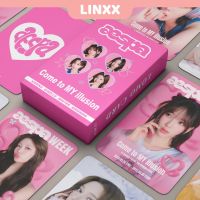 LINXX 55 ชิ้น AESPA Come To My illusion อัลบั้มการ์ด Lomo Kpop Photocards โปสการ์ด Series